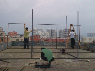 龙胜鸽棚建设过程