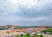 震撼齐飞！北京10万羽和平鸽展翅高飞